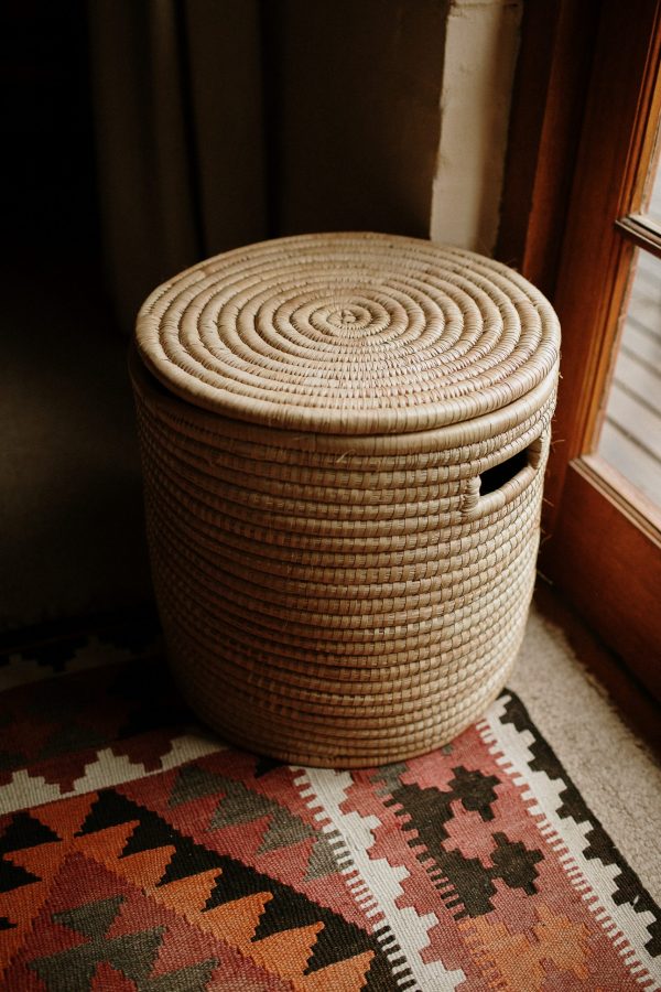 Malawian Storage Basket with lid - Shopfox