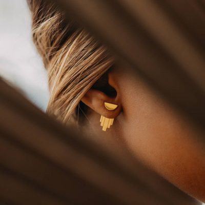 Maiden Stone - Art Deco Ear Jackets - Shopfox