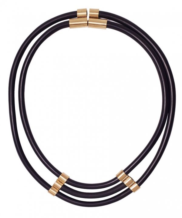 iloni - brass necklace ripple - Shopfox