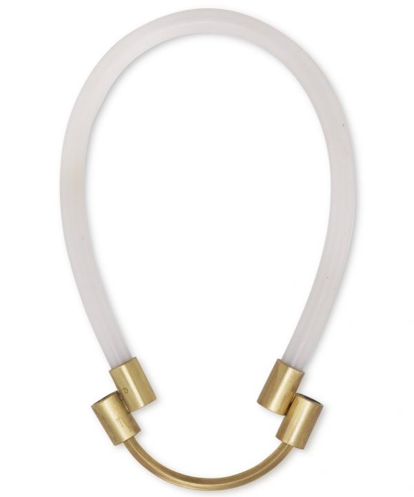 iloni jewellery - double original neckpiece - white - Shopfox