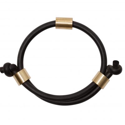 iloni Jewellery - the knotted bangle - black - Shopfox