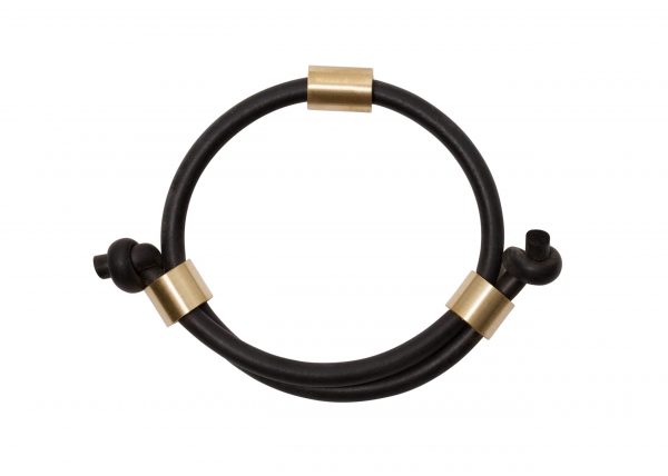 iloni Jewellery - the knotted bangle - black - Shopfox