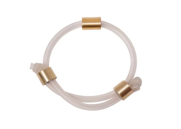 iloni Jewellery - the knotted bangle - white - Shopfox