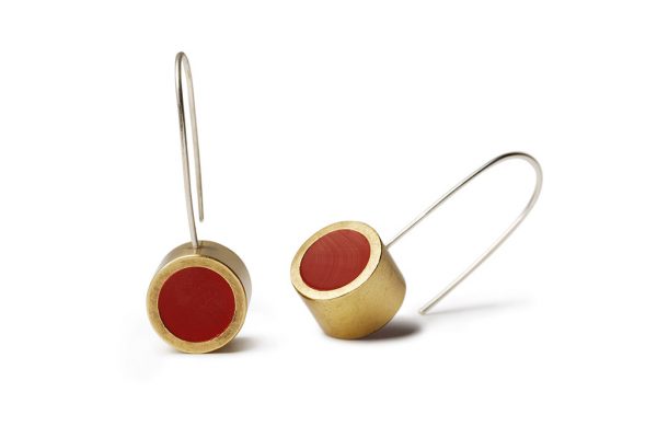iloni - red hanging earrings - Shopfox