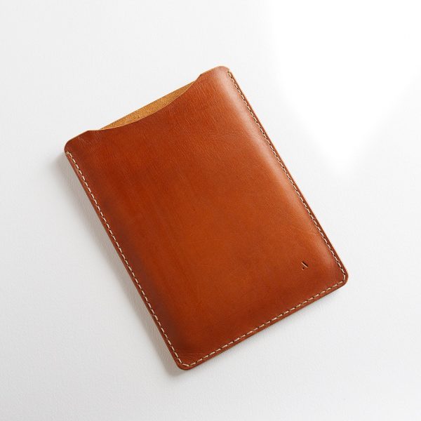 acorn leather tablet sleeve - tan - Shopfox