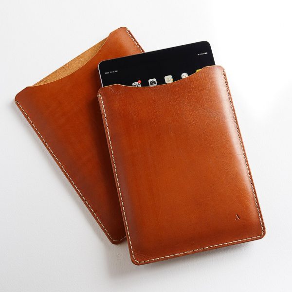 Acorn leather tablet sleeve with tablet - Shopfox