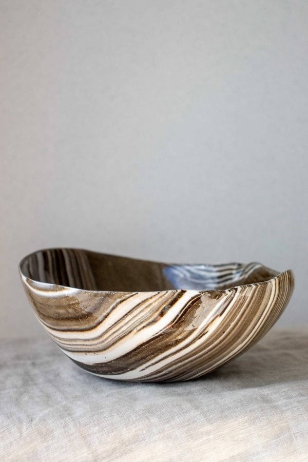 John Bauer Art Lace as pure as Snow handmade ceramic bowl