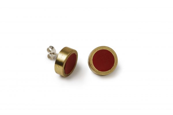 iloni Jewellery - stud earrings - red - Shopfox