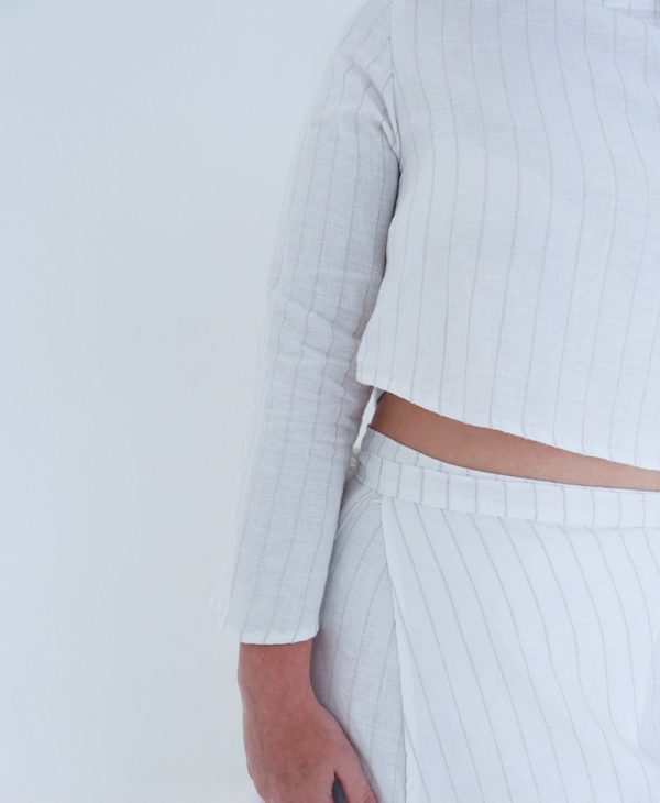 Dawn to Dusk Collections - Vimala Pin Stripe Wrap Skirt - Shopfox