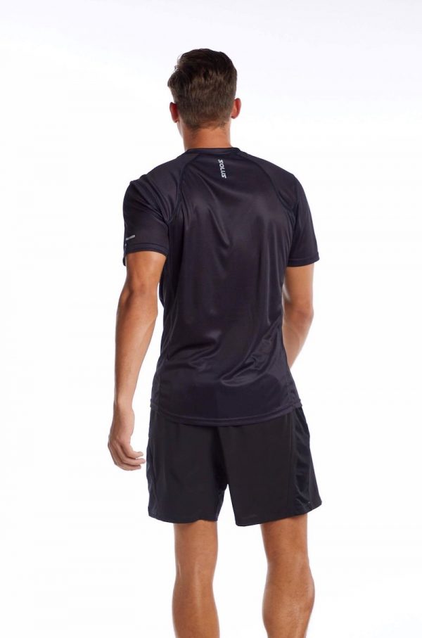 Solus Sport - Aerate Rush fitted running t-shirt - black -Shopfox