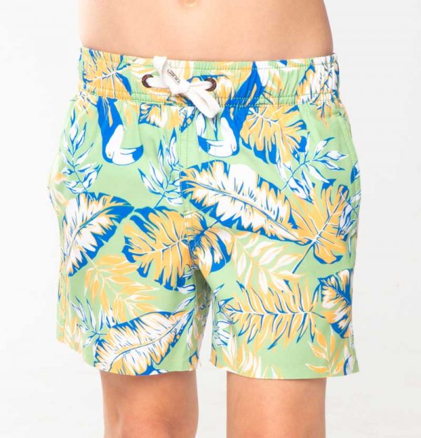 GiLo Lifestyle Kiddies Toucan Orange & Sage Swim Shorts - Shopfox