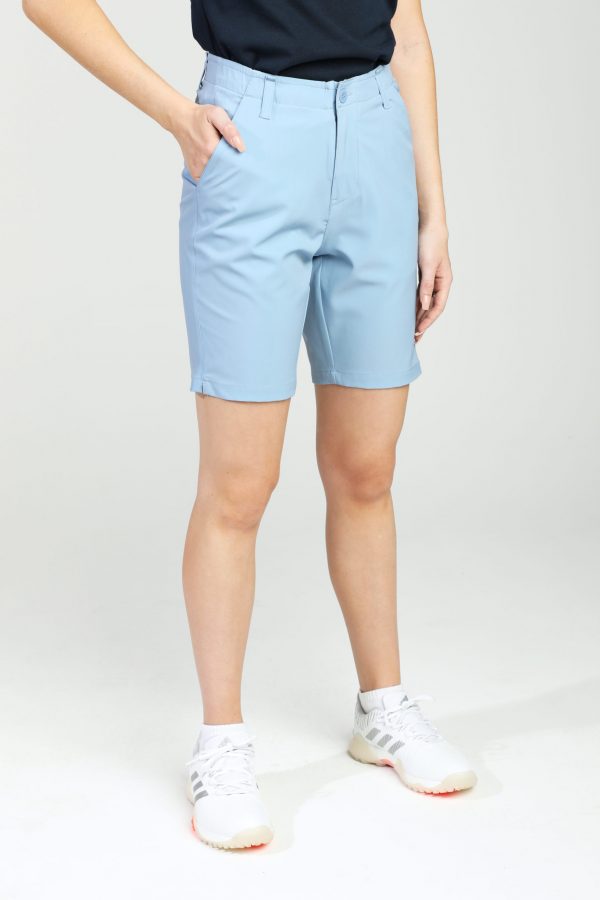 GiLo Lifestyle Ladies Grey Blue Hybrid Golf Shorts - front - Shopfox