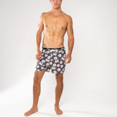 GiLo Lifestyle Mens Grey Daisy Hybrid Lifestyle Shorts - Shopfox
