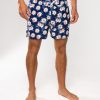 GiLo Lifestyle Mens Navy Daisy Hybrid Lifestyle Short - Shopfox