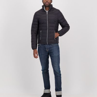 GiiLo Lifestyle Mens Dark Charcoal Short Puffer Jacket - Shopfox