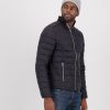 GiiLo Lifestyle Mens Dark Charcoal Short Puffer Jacket front - Shopfox