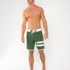 GiLo Lifestyle Retro Board Shorts Green - front - Shopfox
