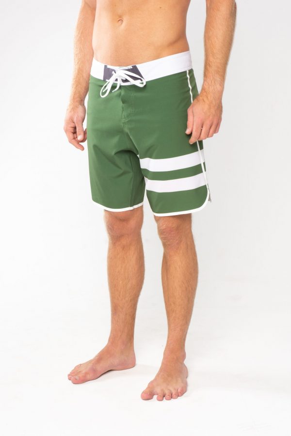 GiLo Lifestyle Retro Board Shorts Green - 2 - Shopfox