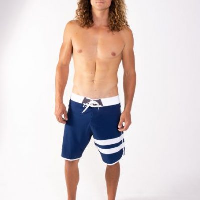 GiLo Lifestyle Retro Board Shorts Navy - front - Shopfox