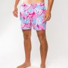GiLo Lifestlyle Mens Toucan Pink & Sky Swim Shorts - front - Shopfox