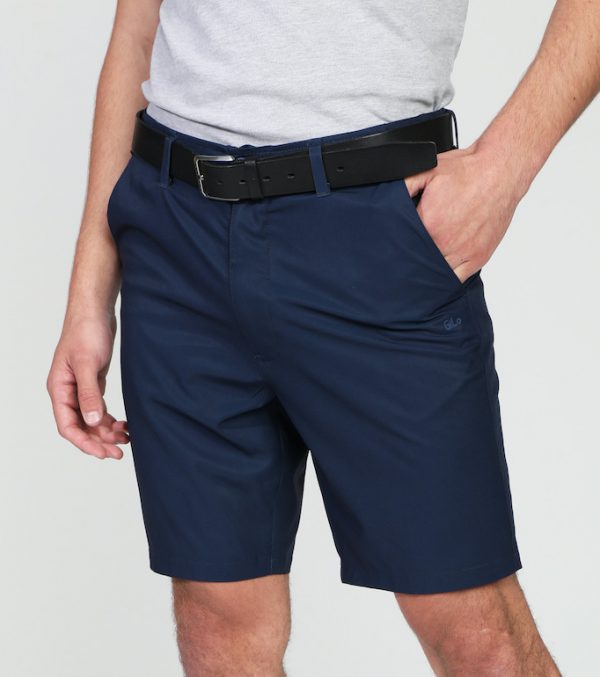 GiLo Lifestyle Mens Navy Blue Hybrid Golf Short front - Shopfox