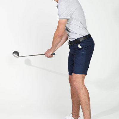 GiLo Lifestyle Mens Navy Blue Hybrid Golf Short - Shopfox