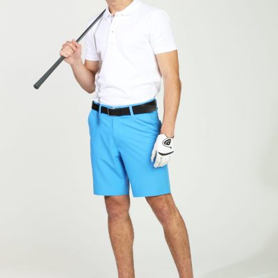 GiLo Lifestyle Mens Sky Blue Hybrid Golf Shorts - Shopfox