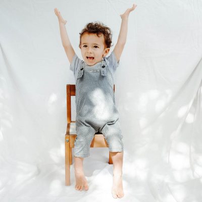 Inanimate Kids Clothing - Kids Chinese Checkers Dungaree - Shopfox