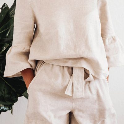 Sumi Linen Shorts - Shopfox