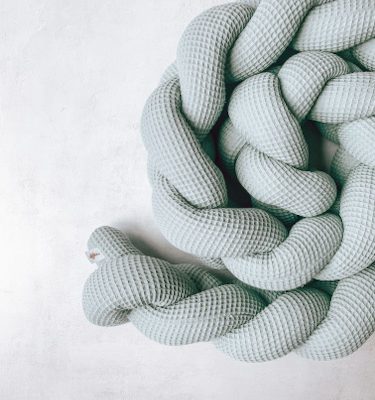 Koos-uhn - Waffle Weave Braided Cot Bumper - Shopfox