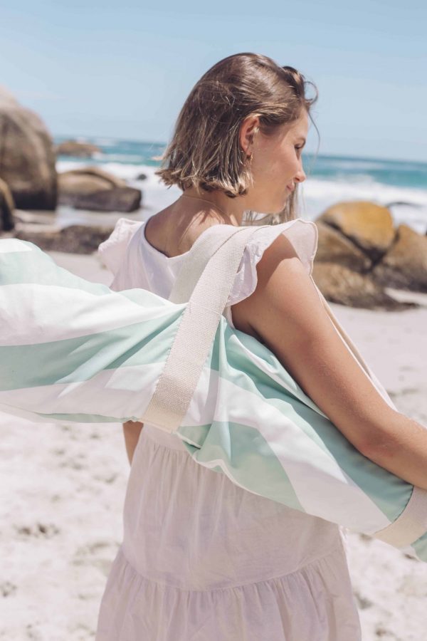 Suntorini Beach Essentials -Zebrascape Umbrella - matching carry bag - Shopfox