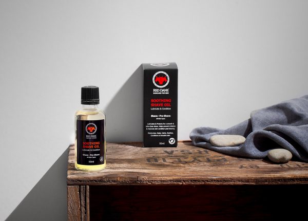 Red Dane Skincare - Soothing Shave Oil - box - Shopfox