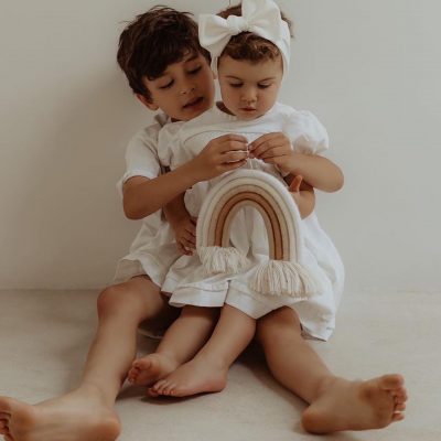 Issa Bella Knotz - Bow Headband - Milky - Shopfox