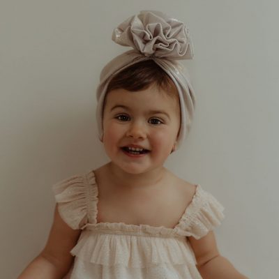 Issa Bella Knotz - Bellarina Turban - Shimmery Cream - Shopfox