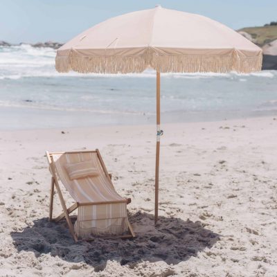Suntorini Beach Essentials - Champagne Umbrella - Shopfox