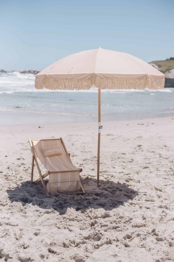 Suntorini Beach Essentials - Champagne Umbrella - Shopfox
