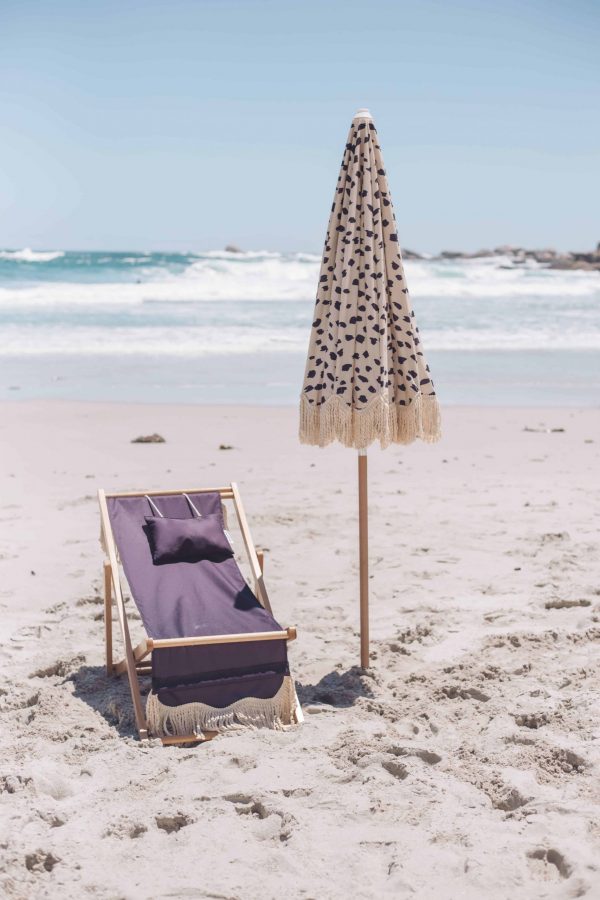 Suntorini Beach Essentials - Black Salt Umbrella - Shopfox