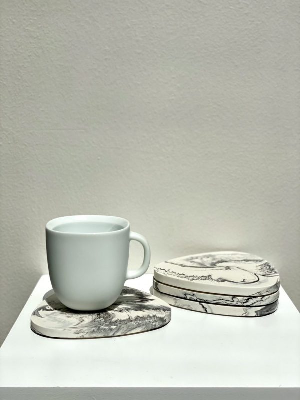 Casa Cosmos - Coaster Set - White Marble - Shopfox