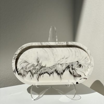 Casa Cosmos - Oval Tray - White Marble - Shopfox