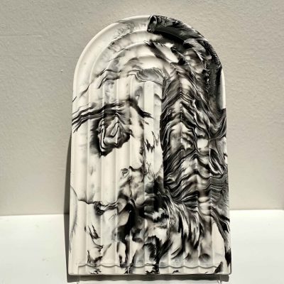 Casa Cosmos - Arch Tray Small - White Marble - Shopfox