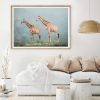 A Dozen and One - Symmetrical Giraffe Framed Print - Shopfox