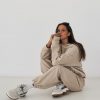 iZy - Sienna Sweat Set - Stone - Shopfox