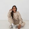 iZy - Sienna Sienna Sweat Set - Stone - Shopfox