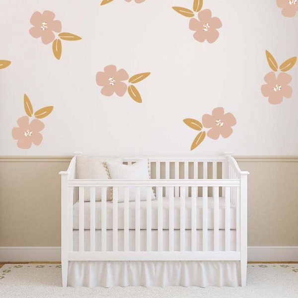 Stickit Designs - Small Flowers and Leaves Wall Stickers - Shopfox