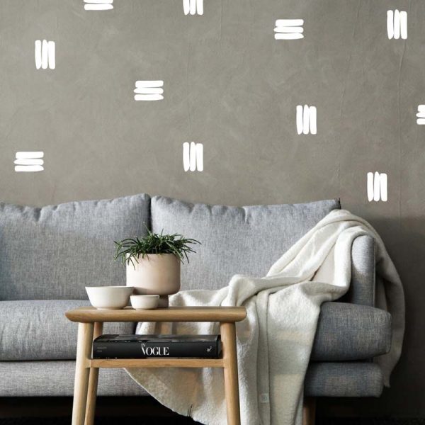 Stickit Designs - White Stripes Wall Stickers - Shopfox