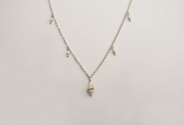 Kinkel Jewellery - Baby Conch Pearl Charm Necklace - Shopfox
