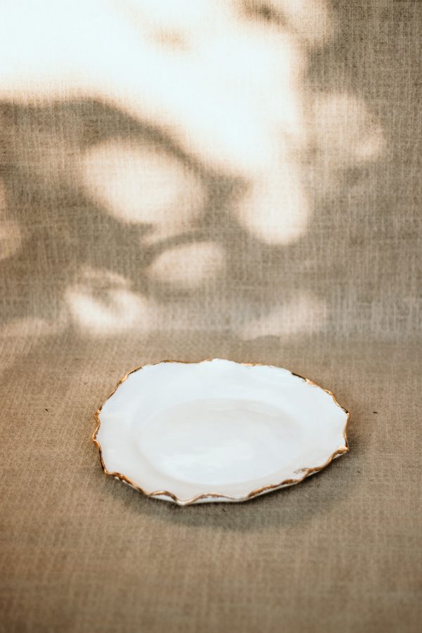 Passionfruit Ceramics - Gold Edged Small Plate - Shopfox