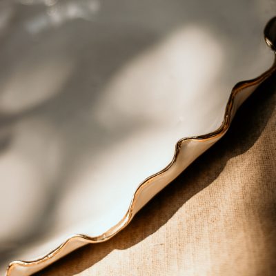 Passionfruit Ceramics - Gold Edged Serving Platter - Shopfox