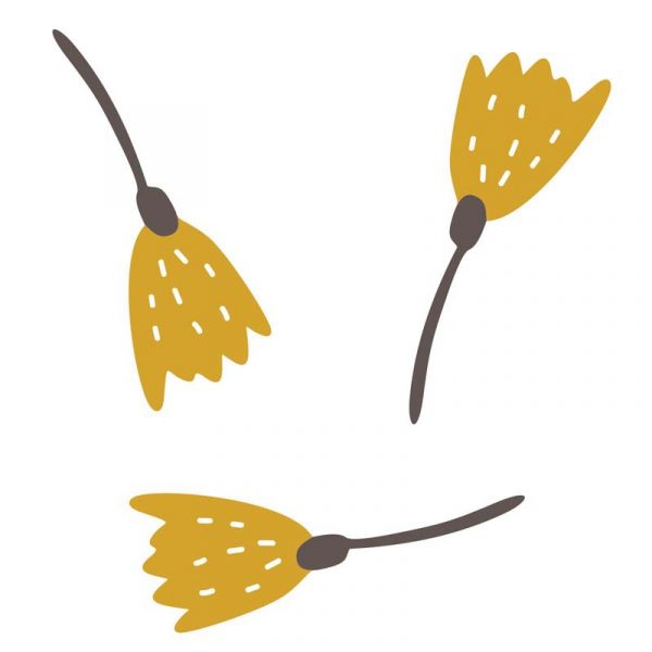 Stickit Designs - Yellow Flower Wall Stickers - Peel and Stick - Shopfox
