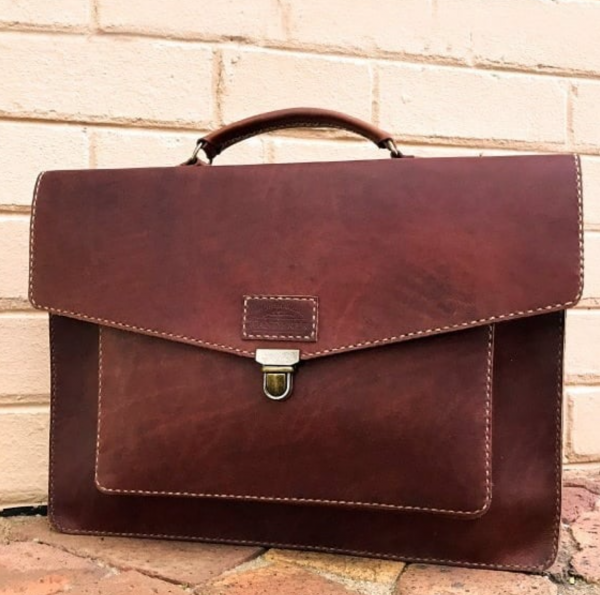 Wanderer Handcrafted Leather - Hudson Laptop Bag - Shopfox